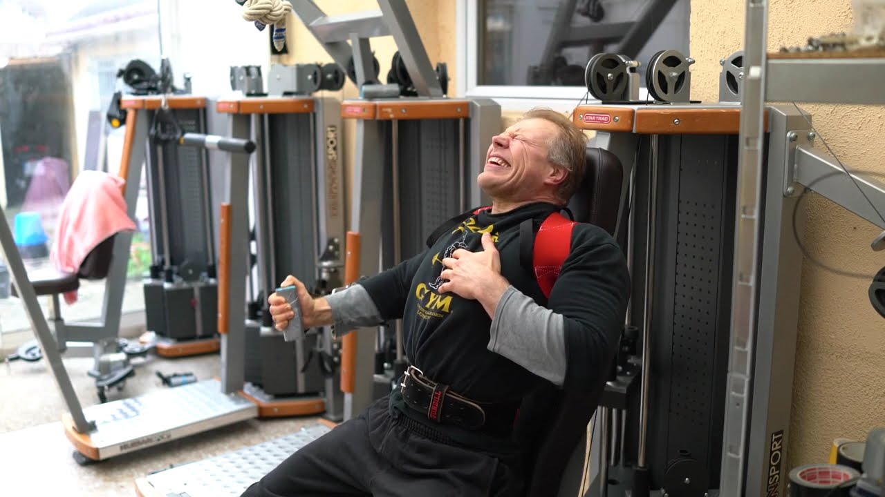 Michael Gundill, chest cable flyes with Bowtie Posture Support