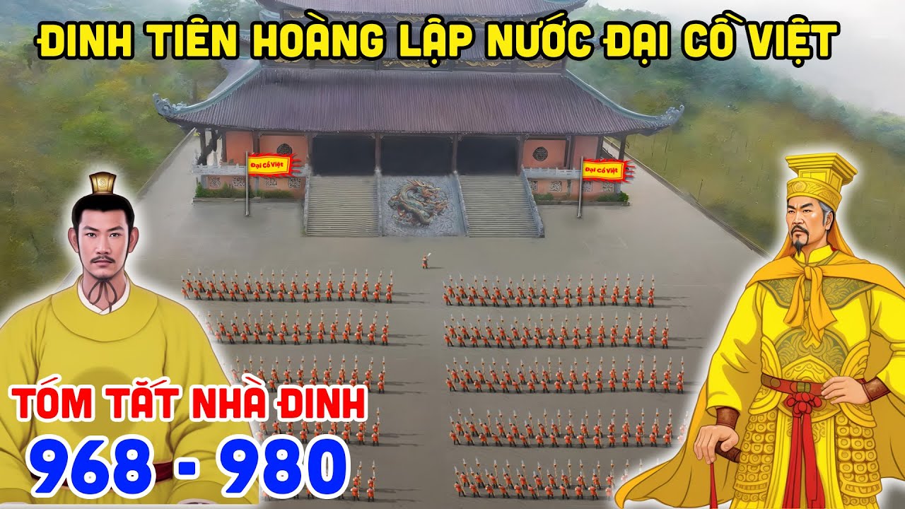 Tóm Tắt Nhà ĐINH (968 -980) ĐINH TIÊN HOÀNG Lập Nước ĐẠI CỒ VIỆT [Lịch sử Việt Nam P14]