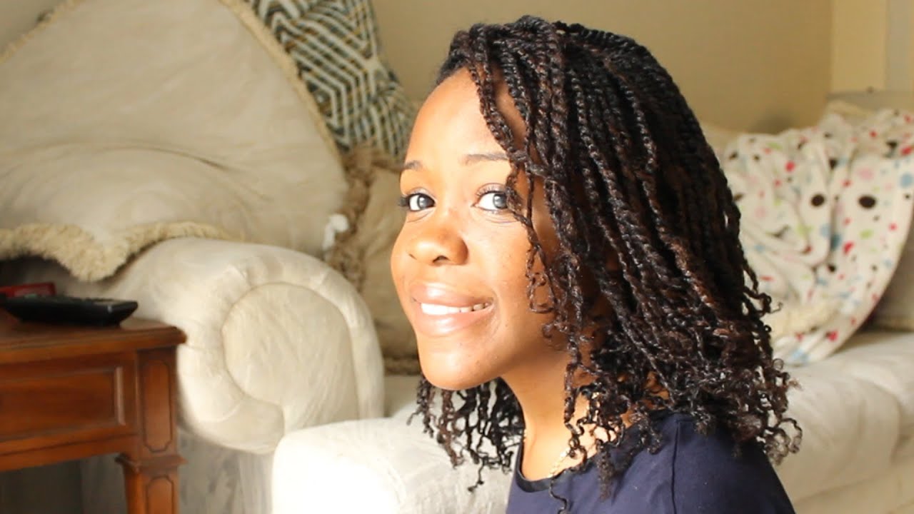 Mini Twists on Natural Hair