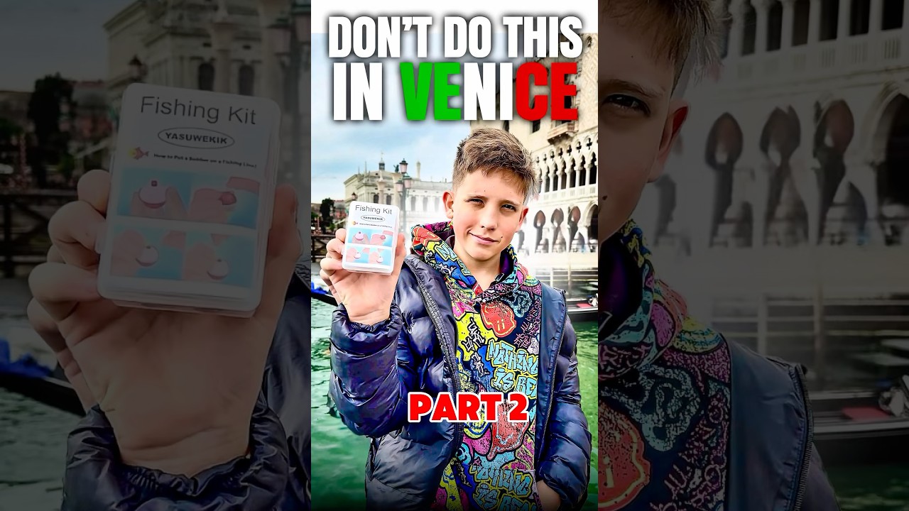 Can You Fish with PIZZA?! (Crazy Experiment!) | Fishing in Venice Italy part 2 #fishing #kidsfishing