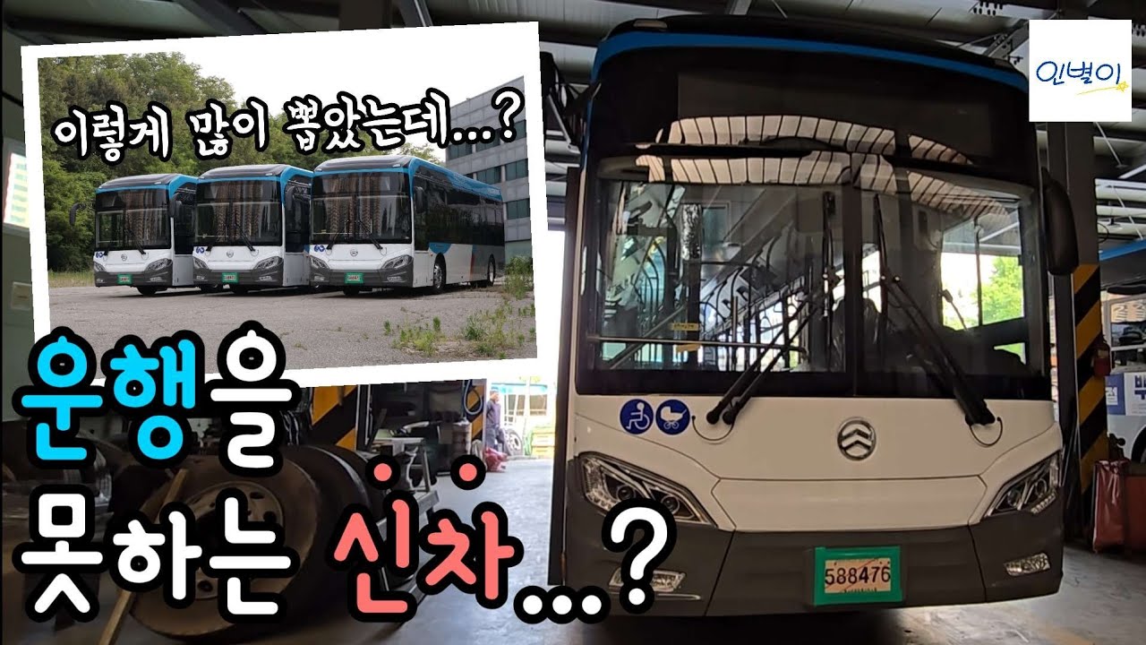 신차가 들어왔는데... 운행을 못한다고...? 비하동 차고지에서 금룡 골든드래곤을 만나보자! | 인별이