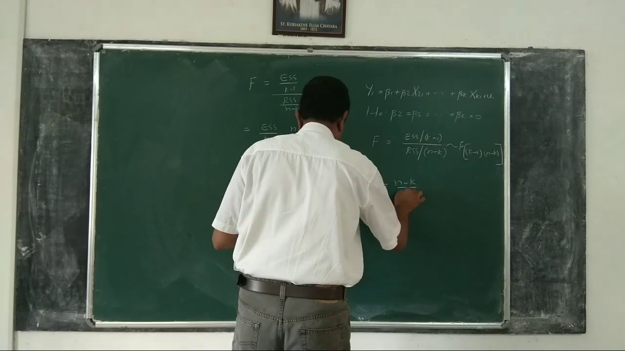 Econometrics 64: Relation between R squared and F