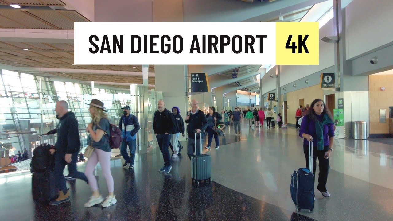 San Diego Airport 🇺🇸 SAN Terminal Tour 2023 4K 60fps