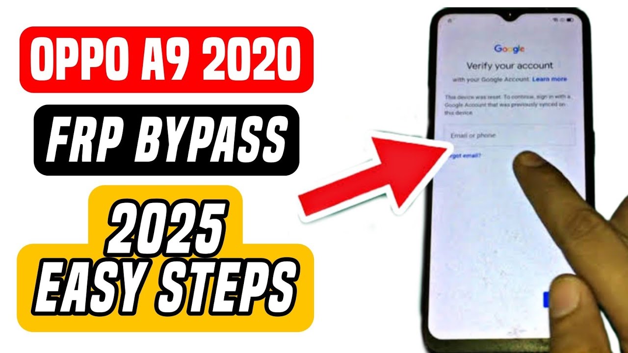 OPPO A9 2020 FRP Bypass 2025 | Google Account Unlock Without PC! 🔓✅