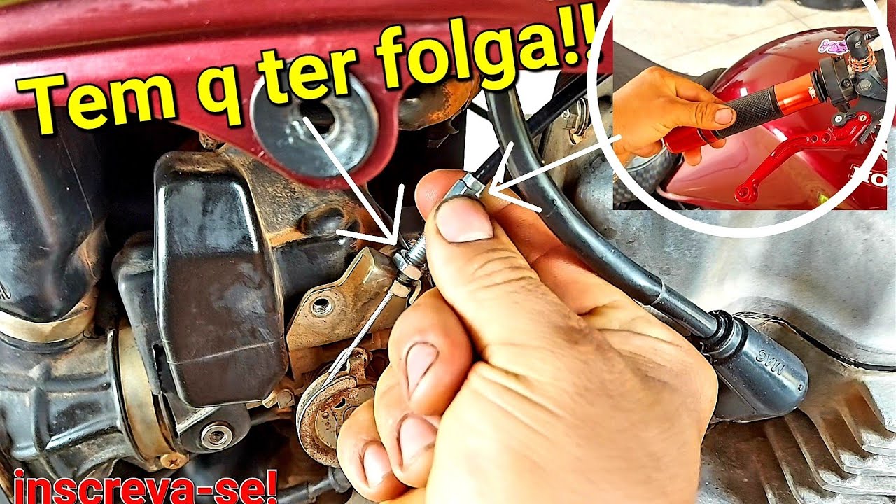 como deixar a folga correta do acelerador de moto injetada