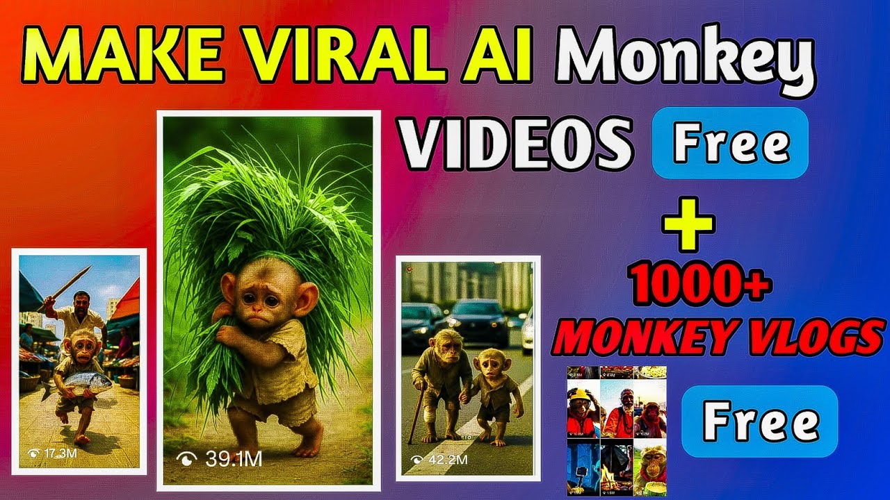 Viral Monkey AI Video Kaise Banaye ? How To Make AI Monkey Sad Video Reels ?