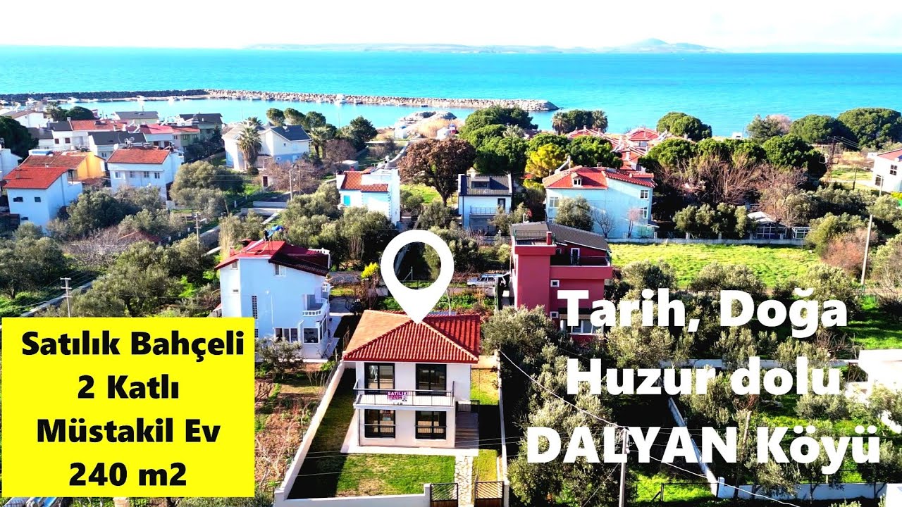 Tarih Doğa Huzur Dolu Dalyan da Satılık Bahçeli 2 katlı Müstakil Ev 240 m2 sıfır yapı