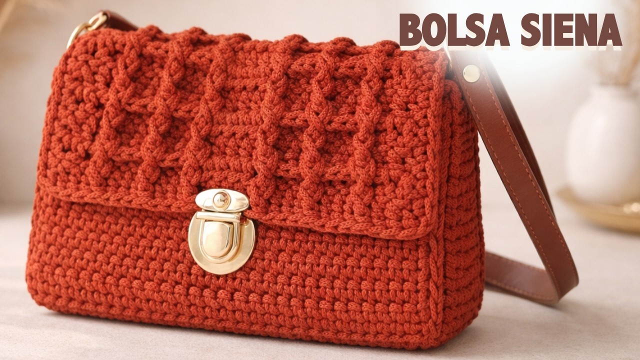 Как связать сумку крючком - How to Crochet a Luxury Bag with Polyester Yarn | Siena Bag Tutorial