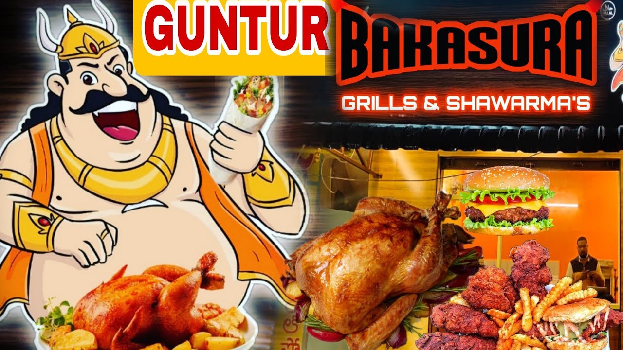 BAKASURA GRILLS & SHAWARMA'S GUNTUR #guntur #food #grillchicken #pizza #nonveg #vegsandwich #best