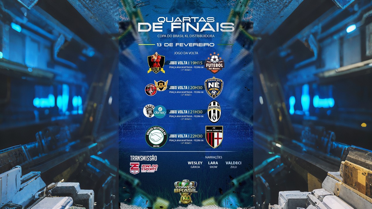 COPA DO BRASIL KL DISTRIBUIDORA I QUARTAS DE FINAL ( JOGOS VOLTA)