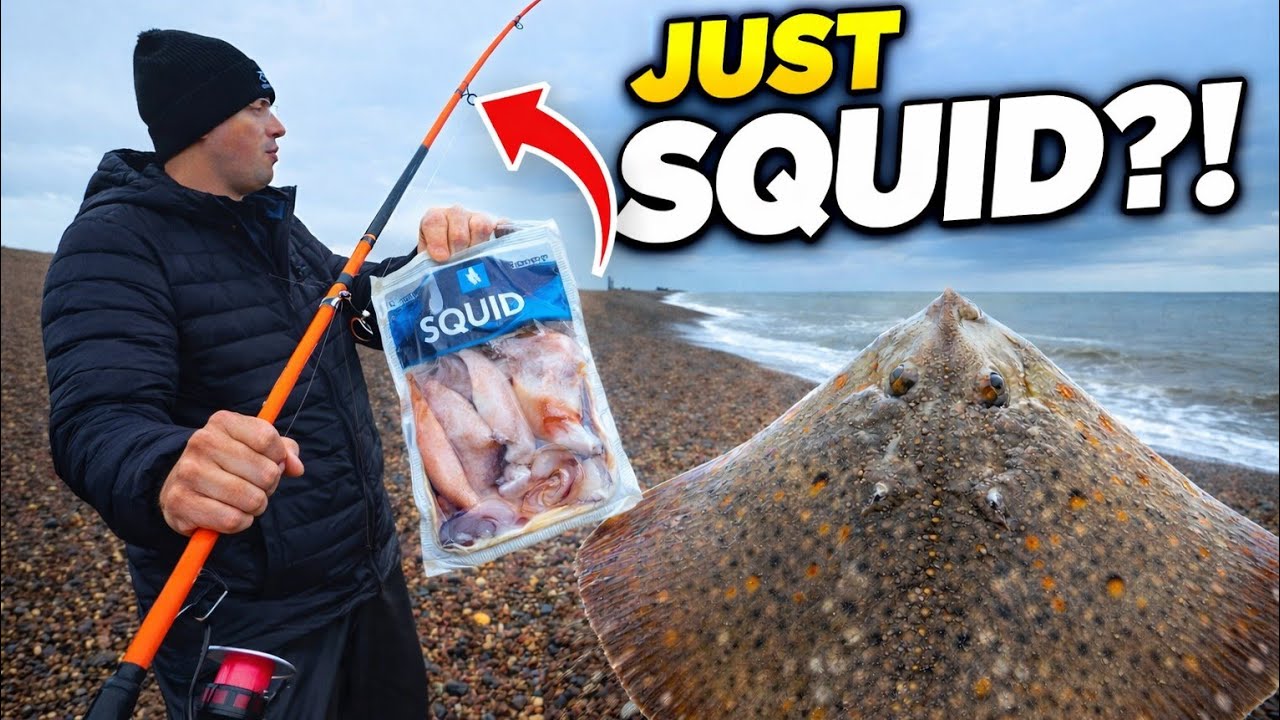 ONE Rod. One Bag of Squid. Can Matt Catch a THORNBACK RAY at Shingle Street?!