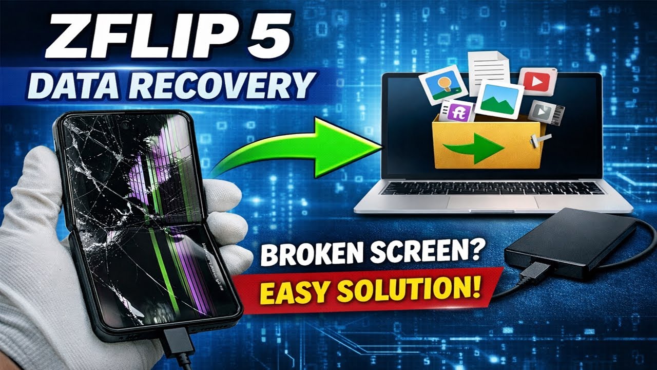 Z Flip 5 Data Recovery with Broken Screen – EASY Solution!