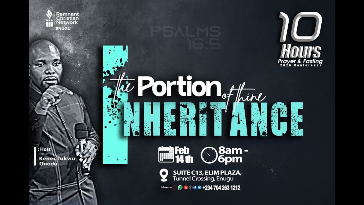 THE PORTION OF THINE INHERITANCE || 10 HOURS PRAYER || PST KENECHUKWU ONODU || 14TH FEB 2026