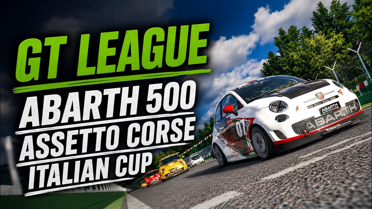 AC, Gran Turismo on PC. GT League. Abarth 500 Cup car, Italian  Championship From last to first