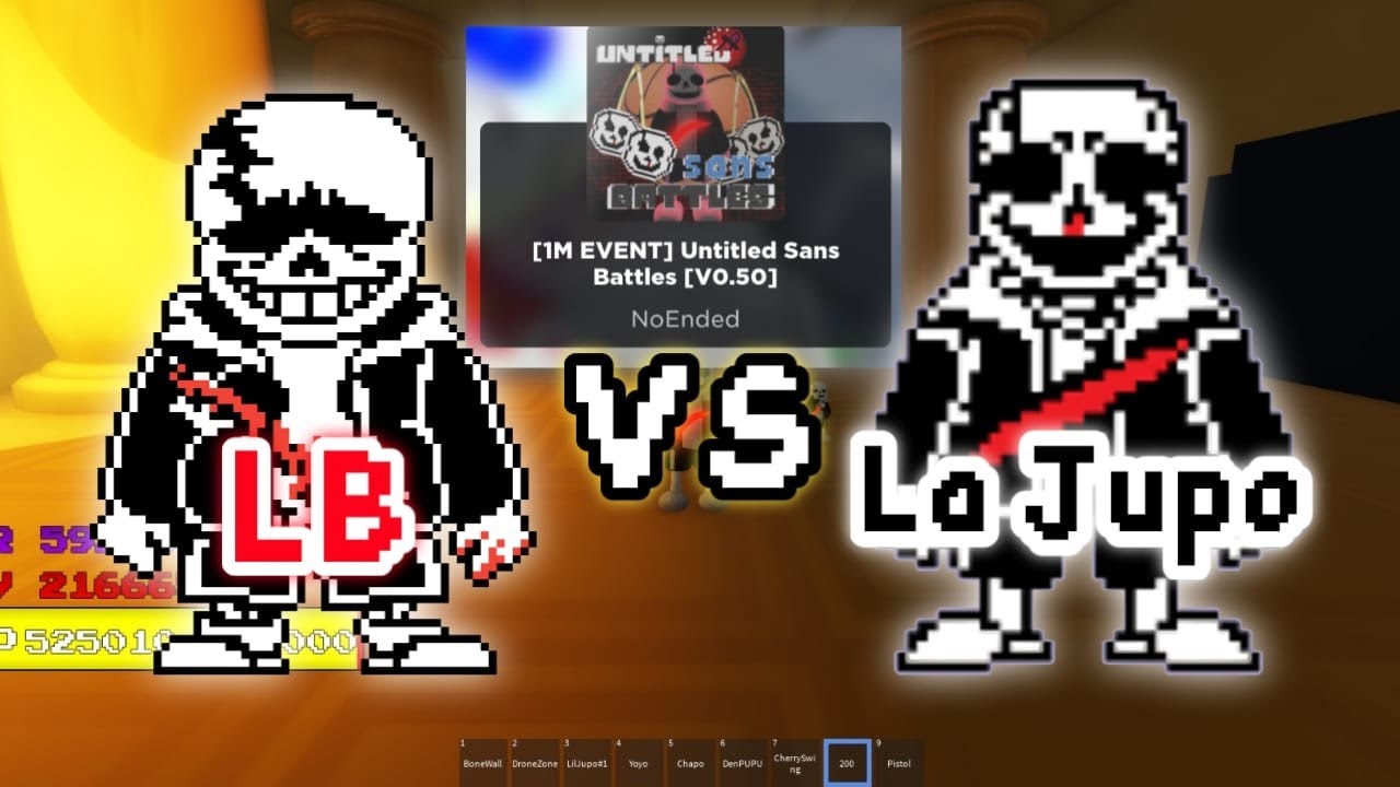 last breath sans vs La Jupo sans  in game [1M EVENT] Untitled Sans Battles [V0.50]