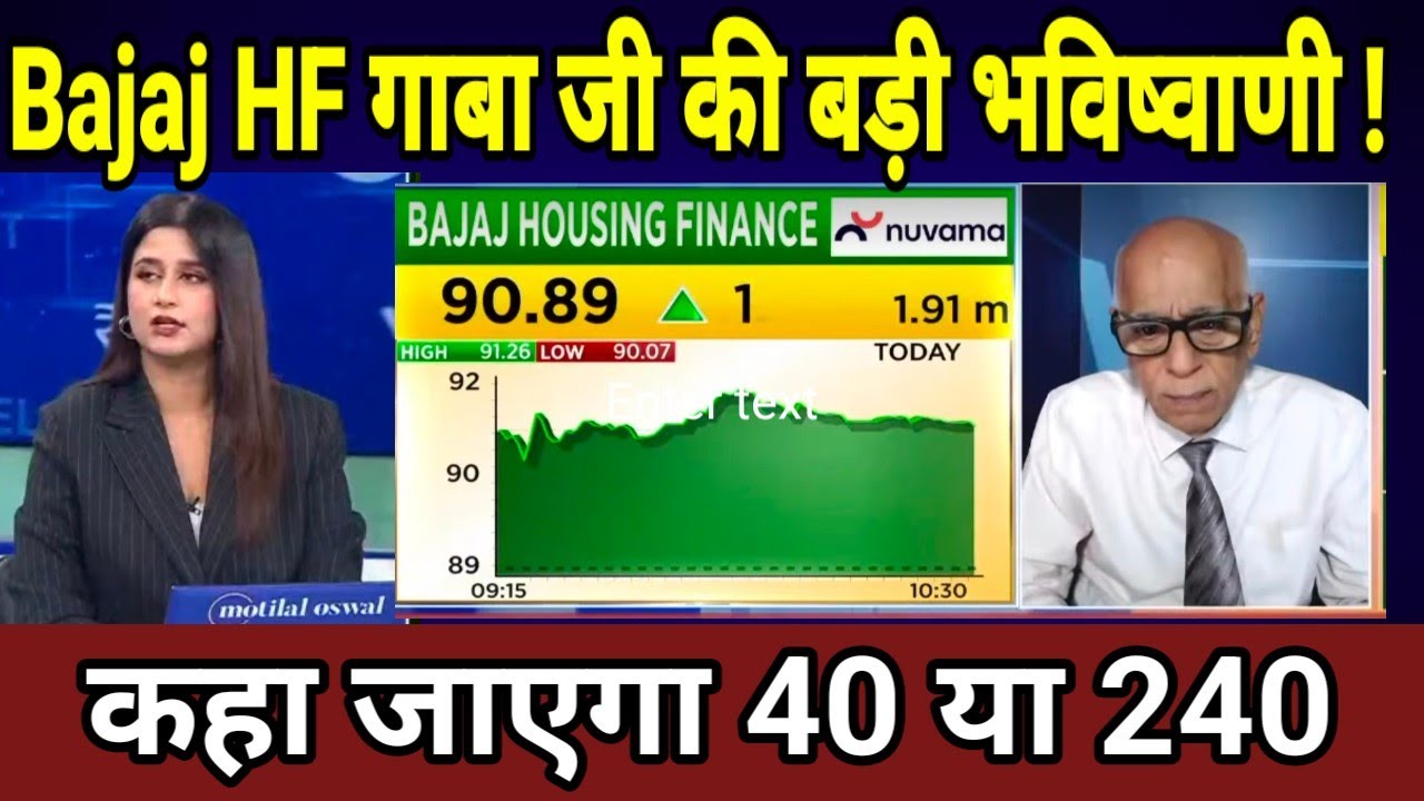 BAJAJ HOUSING FINANCE SHARE NEWS TODAY | BAJAJ HOUSING FINANCE STOCK LATEST NEWS | ANALYSIS |
