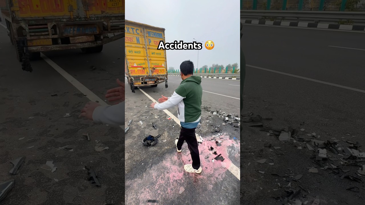 🚨Car & Bike Shattered Into Pieces 😱| Dwarka Expressway Accident #caraccident #bikeaccident #shorts