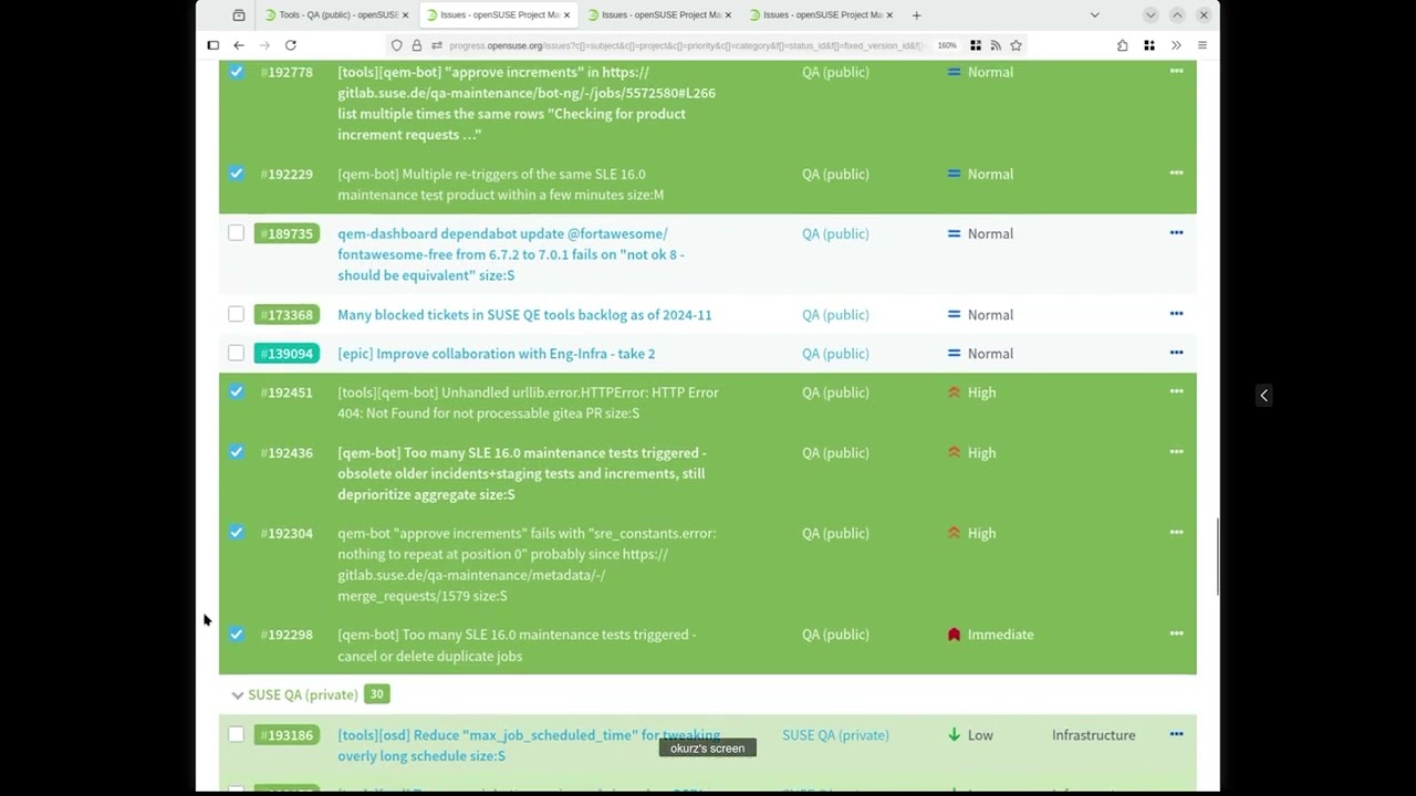 SUSE QE Tools workshop - SUSE QE Tools roadmap - 2025-12