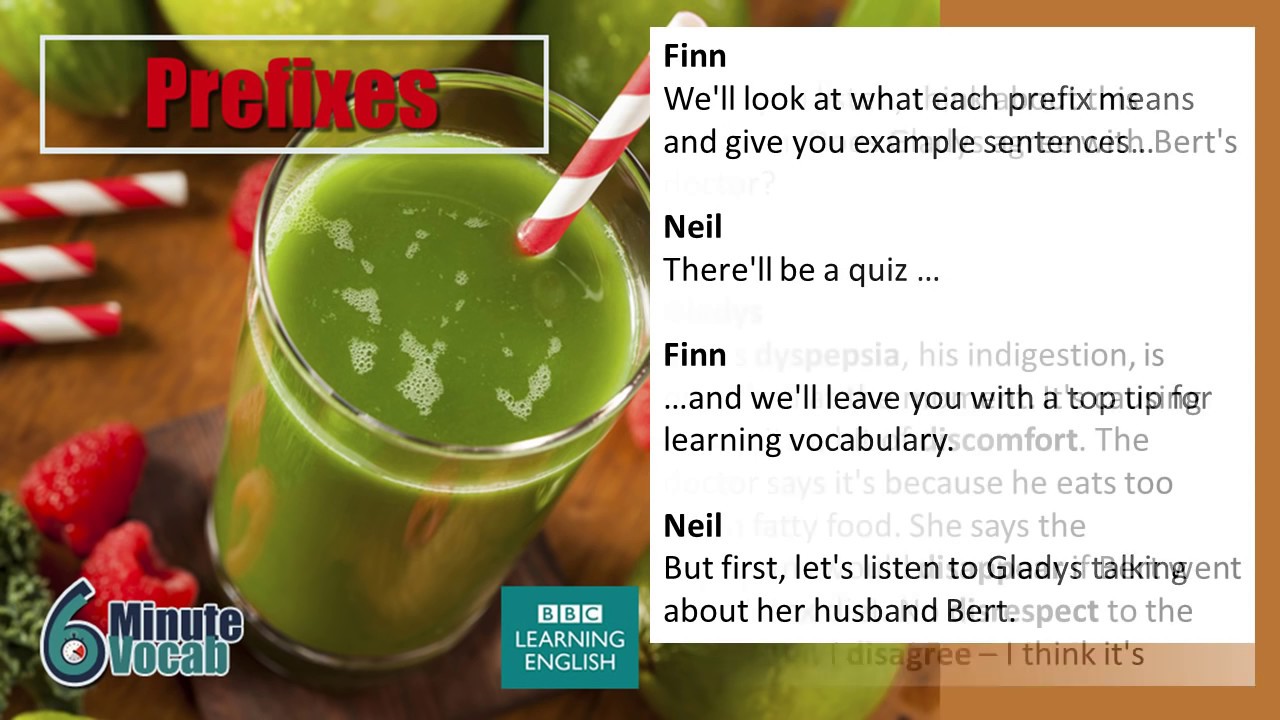 6 Minute Vocabulary: Prefixes 'de-', 'dis-' and 'dys-'