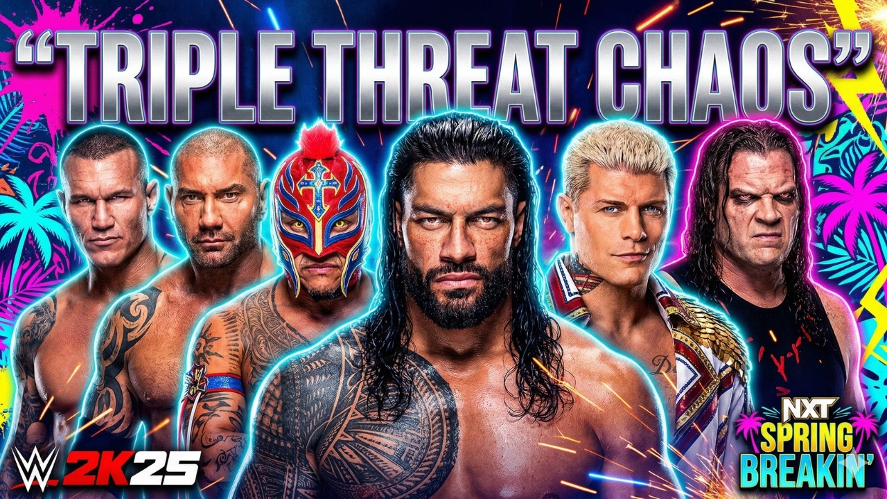Roman Reigns vs Randy Orton vs Batista Team Chaos!