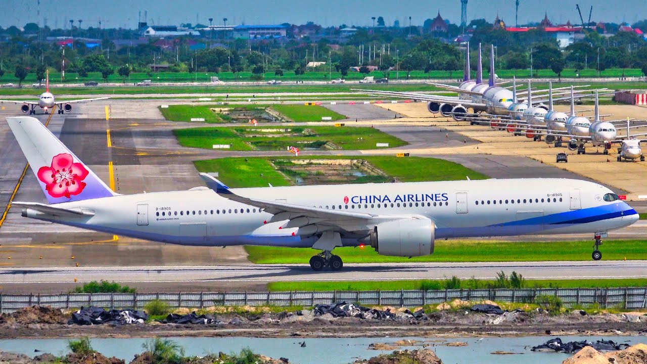 1 HOUR PLANE SPOTTING at BANGKOK Suvarnabhumi | 4K | Close Up LANDINGS & TAKEOFFS at BKK Airport!
