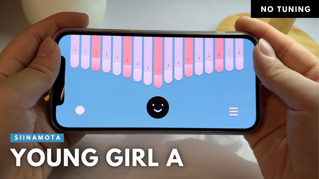 Young Girl A - Siinamota | Kalimba Easy Tutorial With Keylimba App