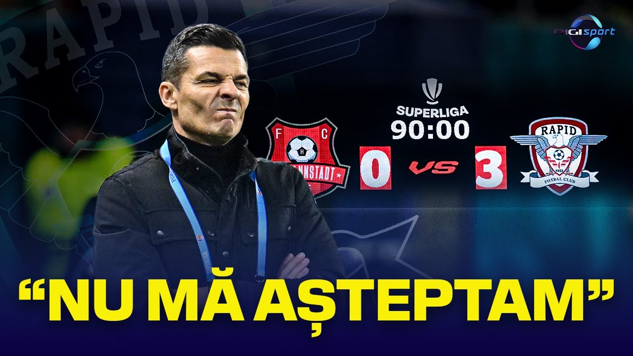 Costel Gâlcă, surprins după Hermannstadt - Rapid 0-3: ”Nu mă așteptam!”
