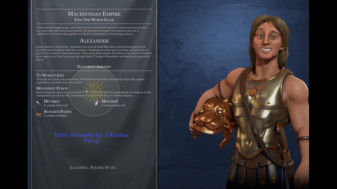 Civ 6: Deity Alexander Ep. 3 Smacking Kristina around a bit