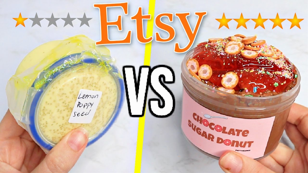 1 STAR vs 5 STAR Etsy Slime Shop Review!