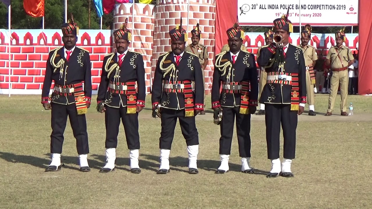 Tamilnadu Police bugler team All India Police bugler Compitition 2020