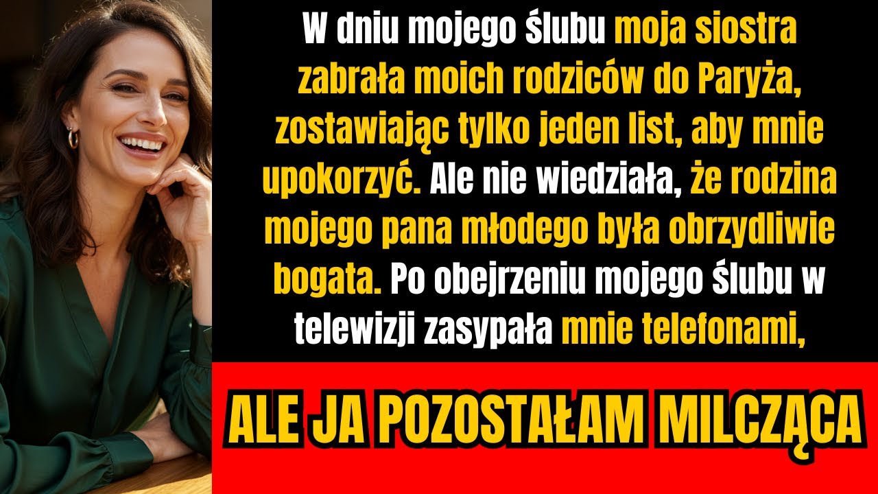 Moja siostra poleciała do Paryża w dniu mojego ślubu — nie wiedziała, za kogo wychodzę