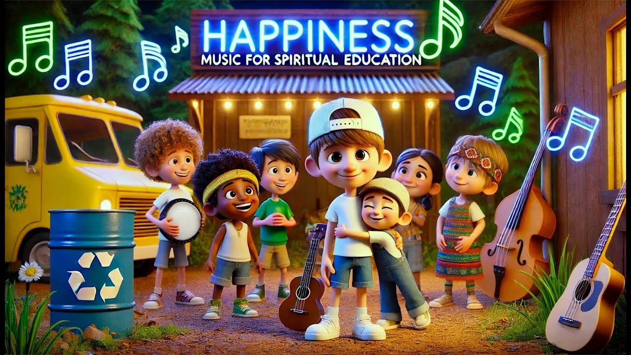 Happiness 🌿 | Lesson 22 | Ruhi Book 3, Grade 1 | Upbeat Children's Song 👏 | Universal Moral Themes 🎶