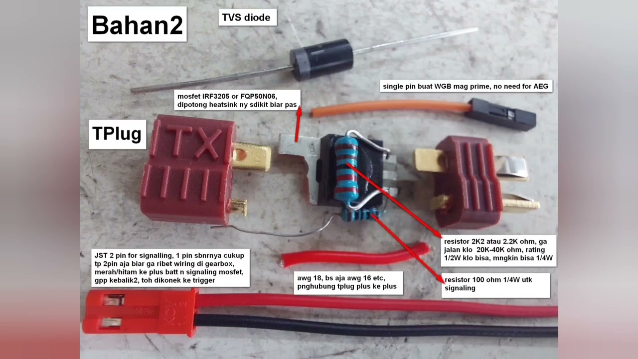 DIY Mosfet aeg wgb airsoft gel blaster irf3205 fqp50n06 testing tutorial