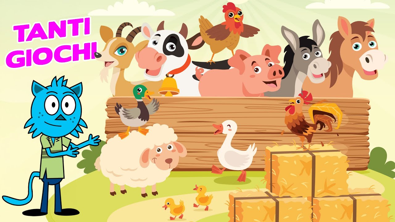 Giochiamo con gli animali della Fattoria 🐮🐷 | Trova le differenze, indovina l'animale e tanto altro!