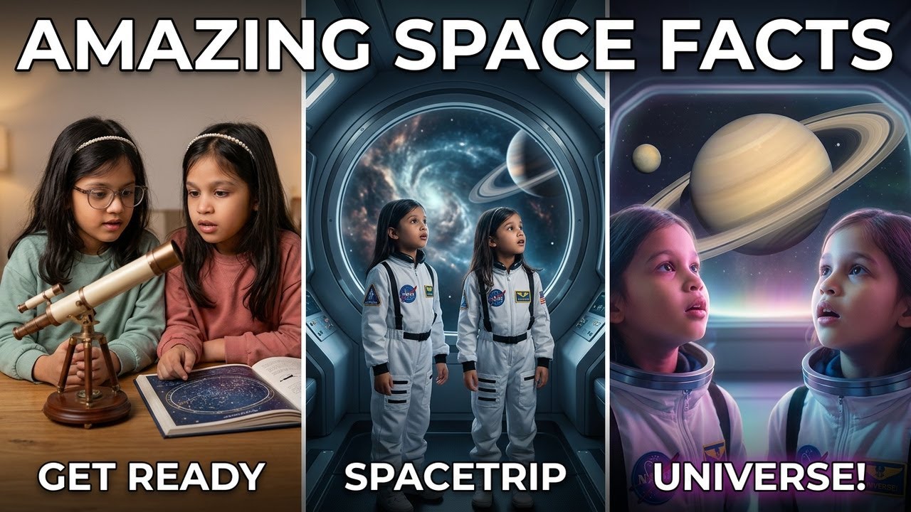 Innu and Ridu Explore Space 🚀 | Amazing Space Facts for Kids