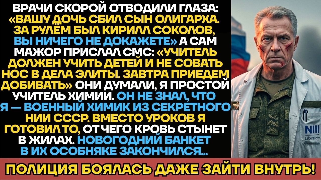 Мажор На Porsche Сбил Дочь Учителя Химии, Не Зная, Что Он Создавал Яды Для СССР. Смертельная Месть!