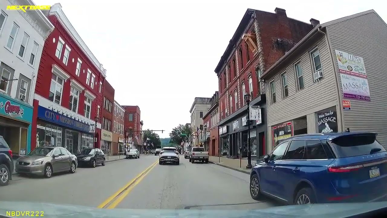 Downtown Monongahela Pa Main Street New Eagle Pennsylvania Routes 88, 837 and 136 River Town