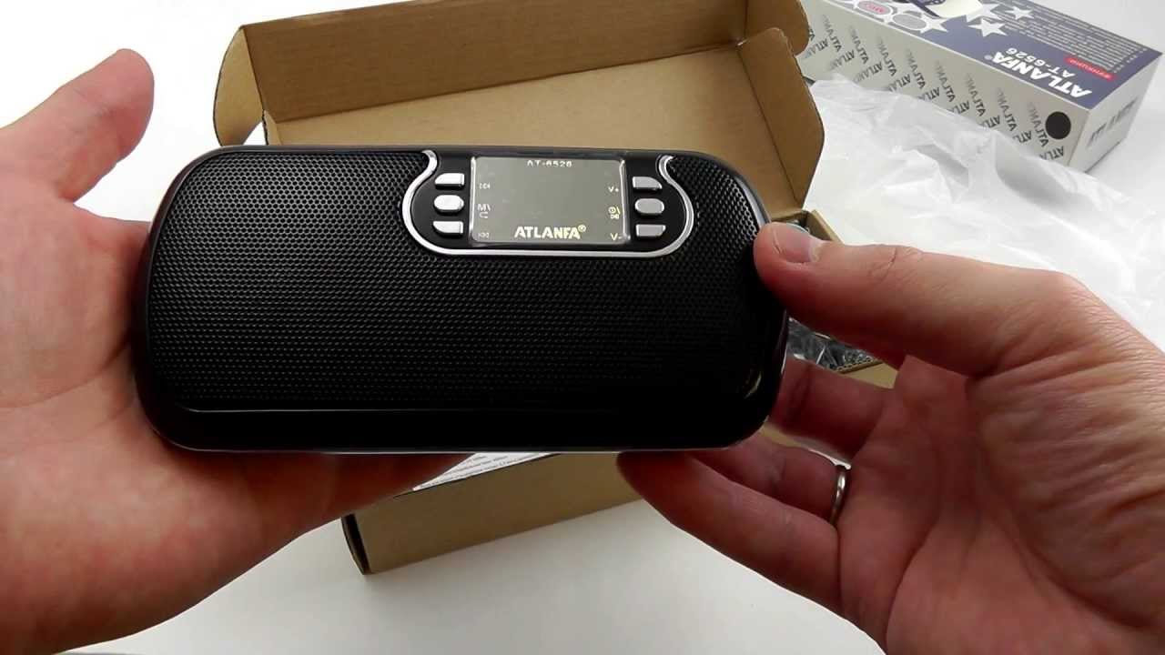 Громкая переносная колонка Atlanfa AT-65.26 с USB и радио