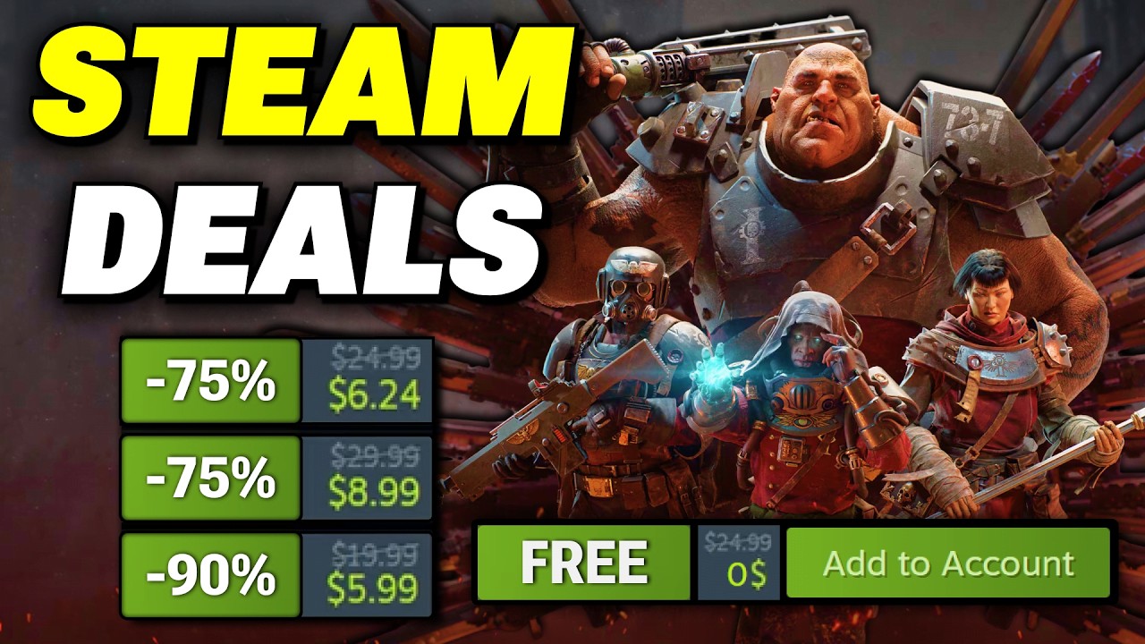 15 невероятных игр STEAM на РАСПРОДАЖЕ + 1 БЕСПЛАТНАЯ игра, в которую можно играть ПРЯМО СЕЙЧАС!