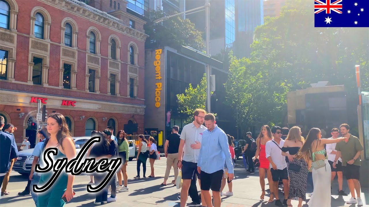 🇦🇺【4K】Sydney Summer Walk - Around George Street (January 2021)