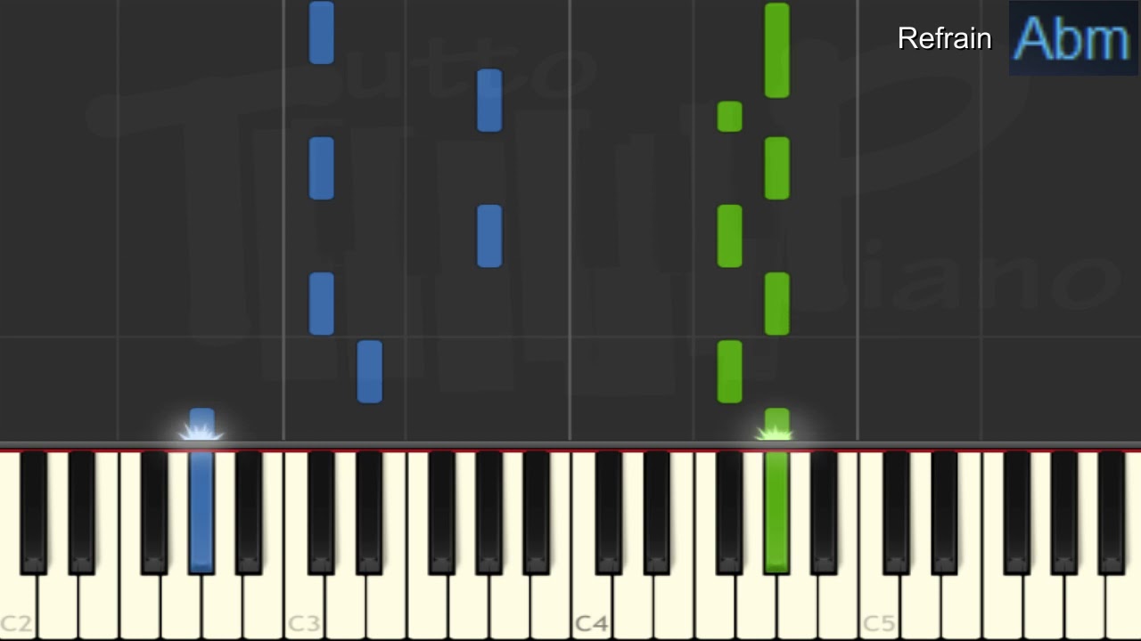 Début de soirée - Nuit de folie (Piano facile)