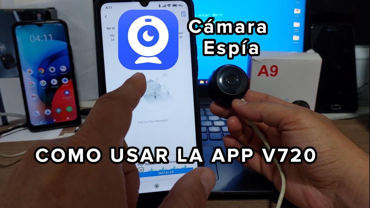 Como Usar APP v720 y Configurar Funciones más Importantes en Cámara Espía A9 China