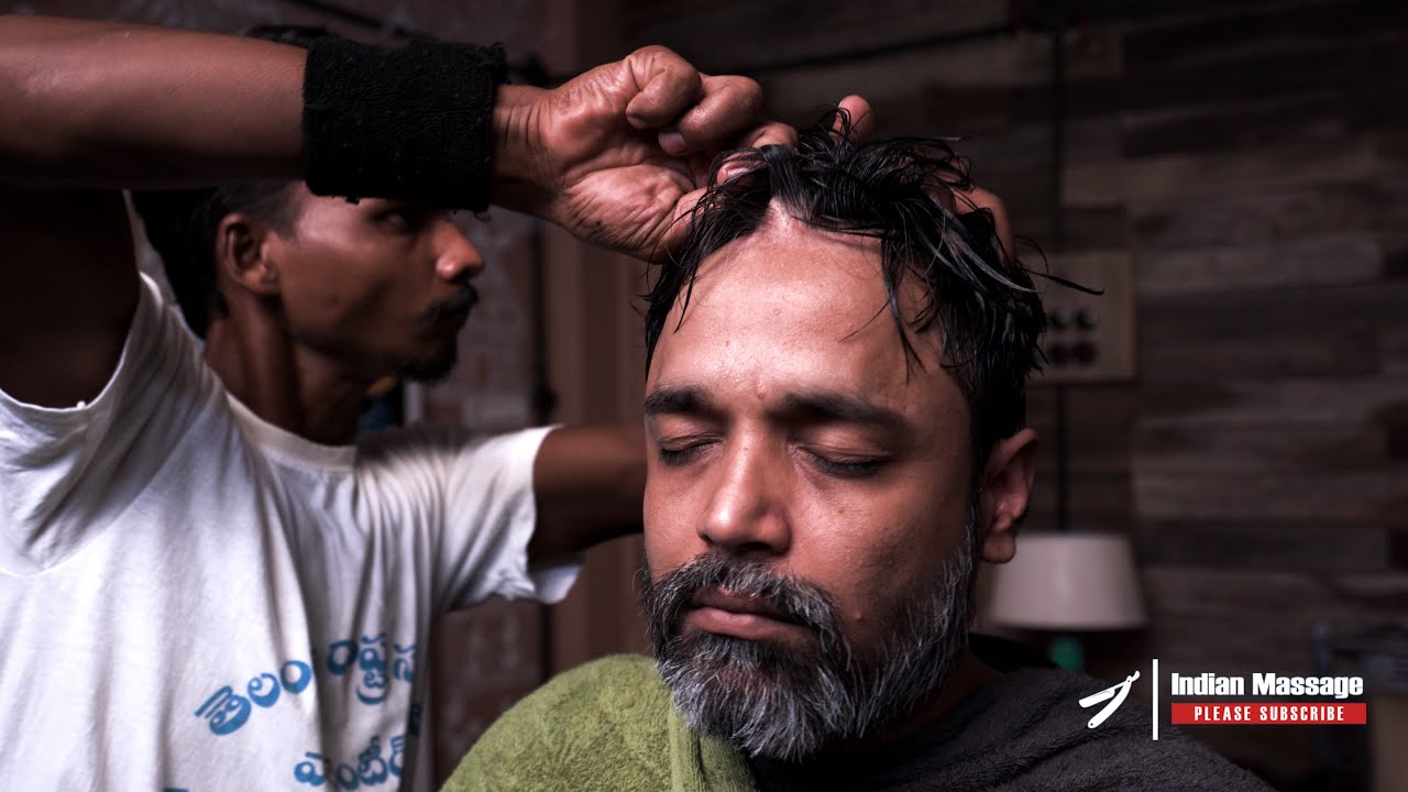 Master Cracker Dandruff Treatment Lemon and Coconut oil Head and Scalp Massage | Indian Massage