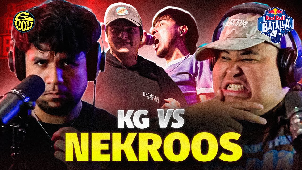 ASÍ TIENEN QUE SER LAS BATALLAS DE FREESTYLE! - Reacción a NEKROOS vs KG - Red Bull Perú 