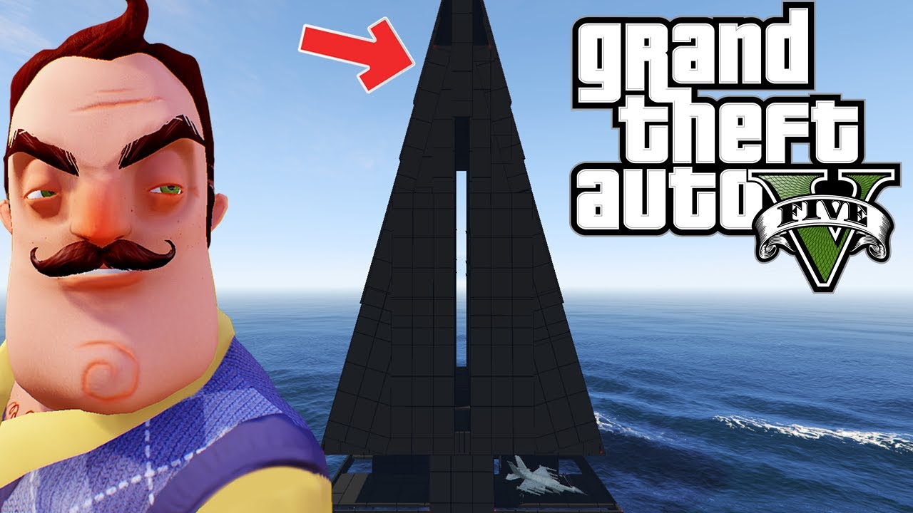 HELLO NEİGHBOR DENİZDEKİ KORKUNÇ YENİ EVİ - GTA 5 MODS