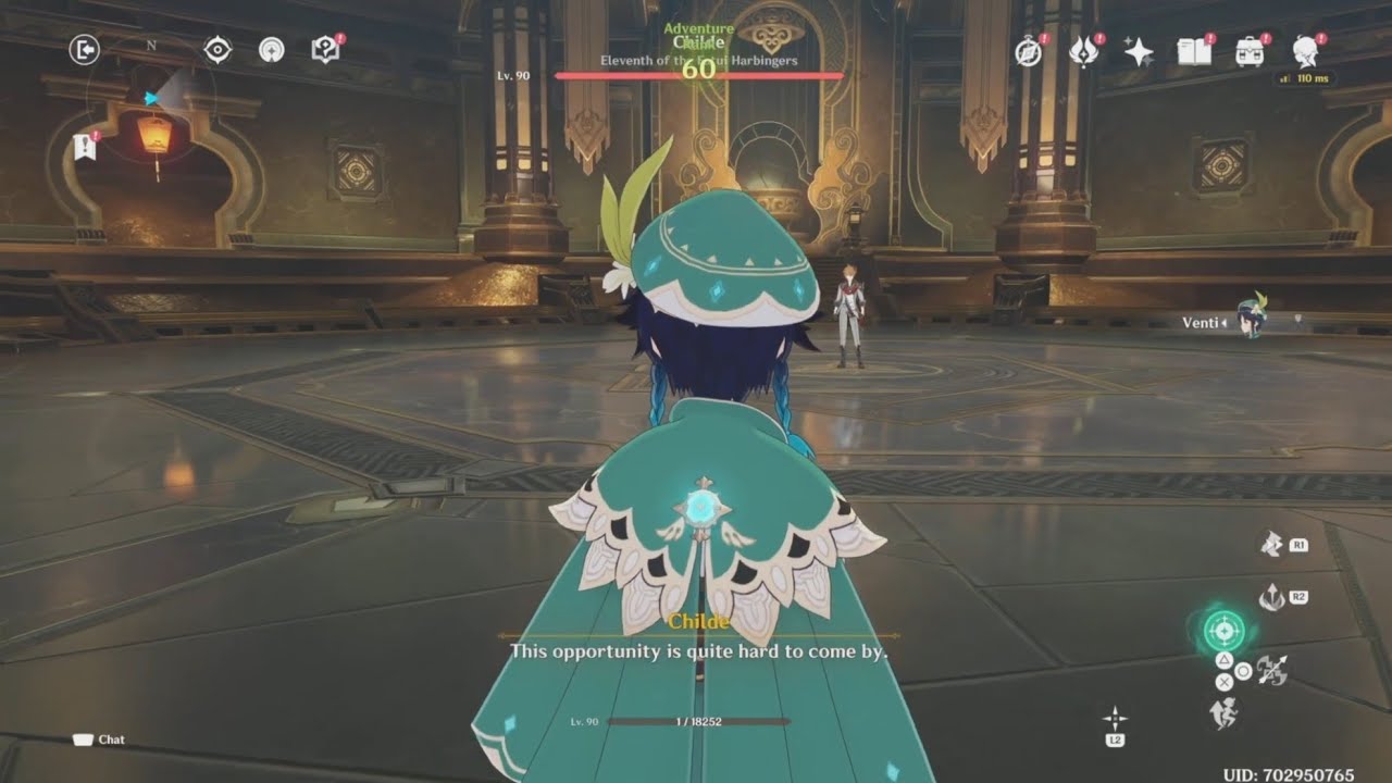1 HP Venti Vs Childe | Genshin Impact
