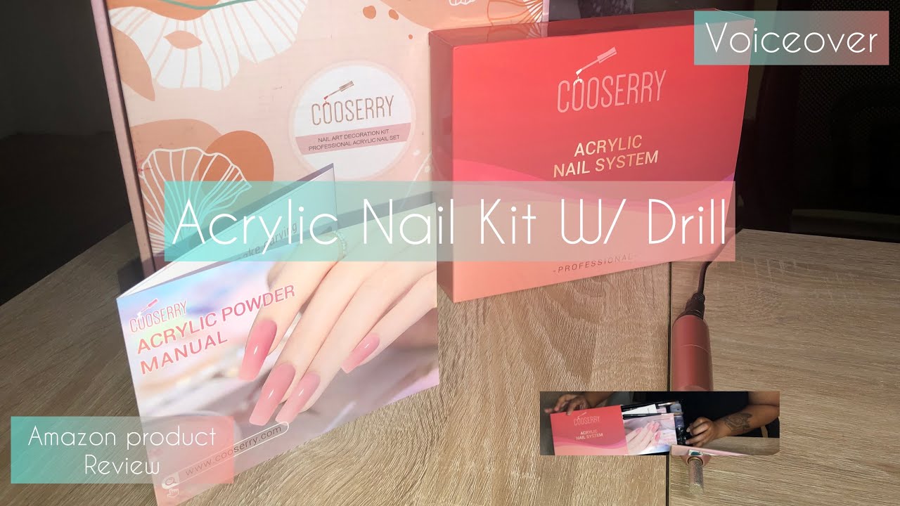 #unboxing | COOSERRY Acrylic Nail Kit W/ Drill | #productreview #beauty #acrylic #amazon #voiceover