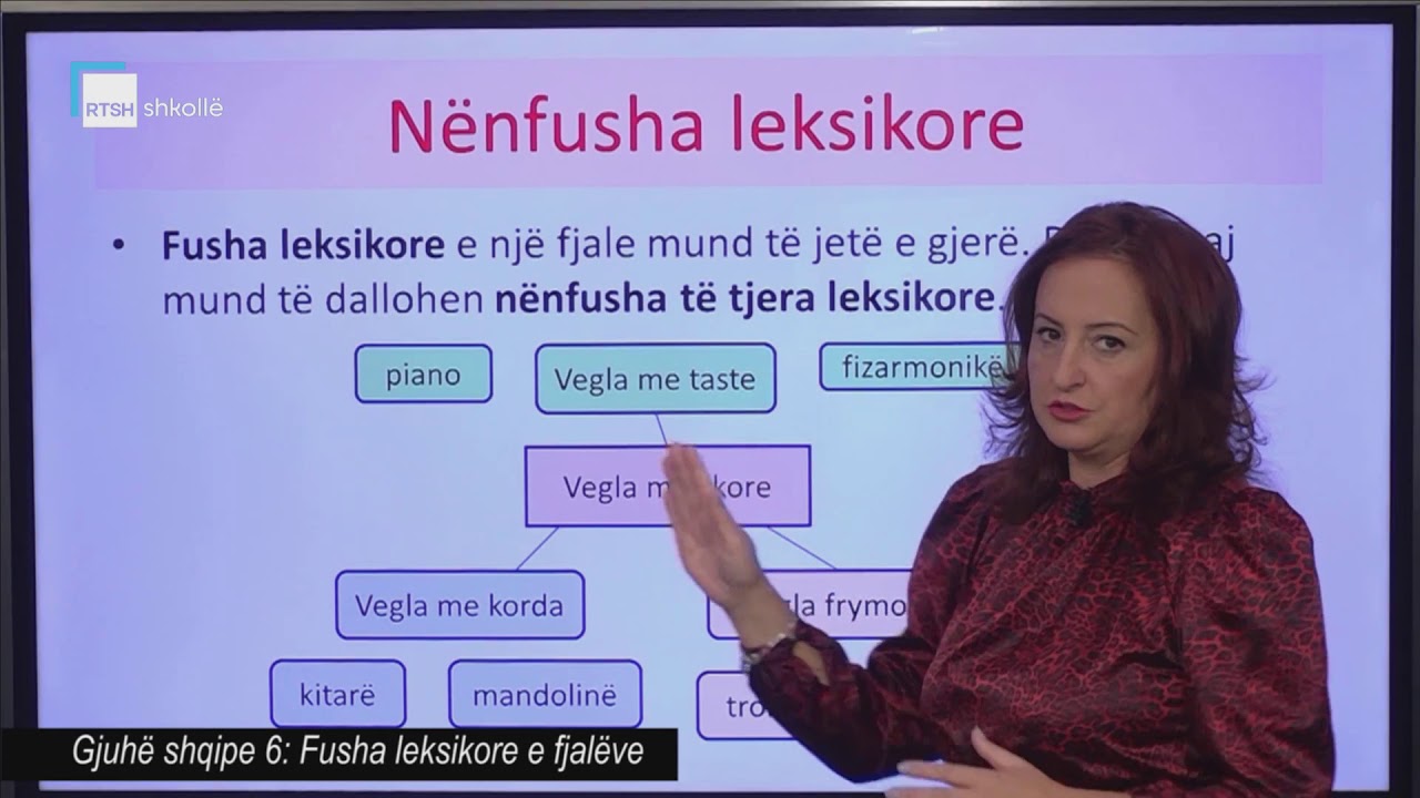 Gjuhë shqipe 6 - Fusha leksikore e fjalëve