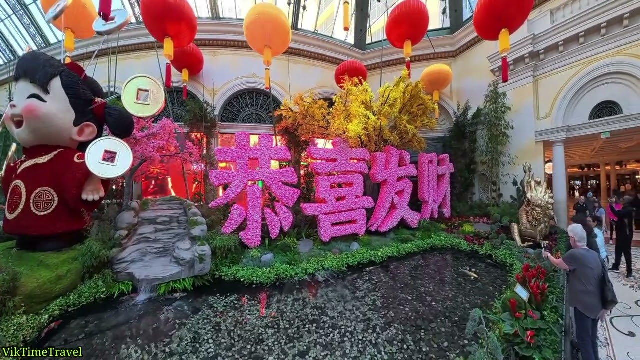 Year of the Horse Chinese New Year Exhibit | Bellagio Conservatory Las Vegas 360