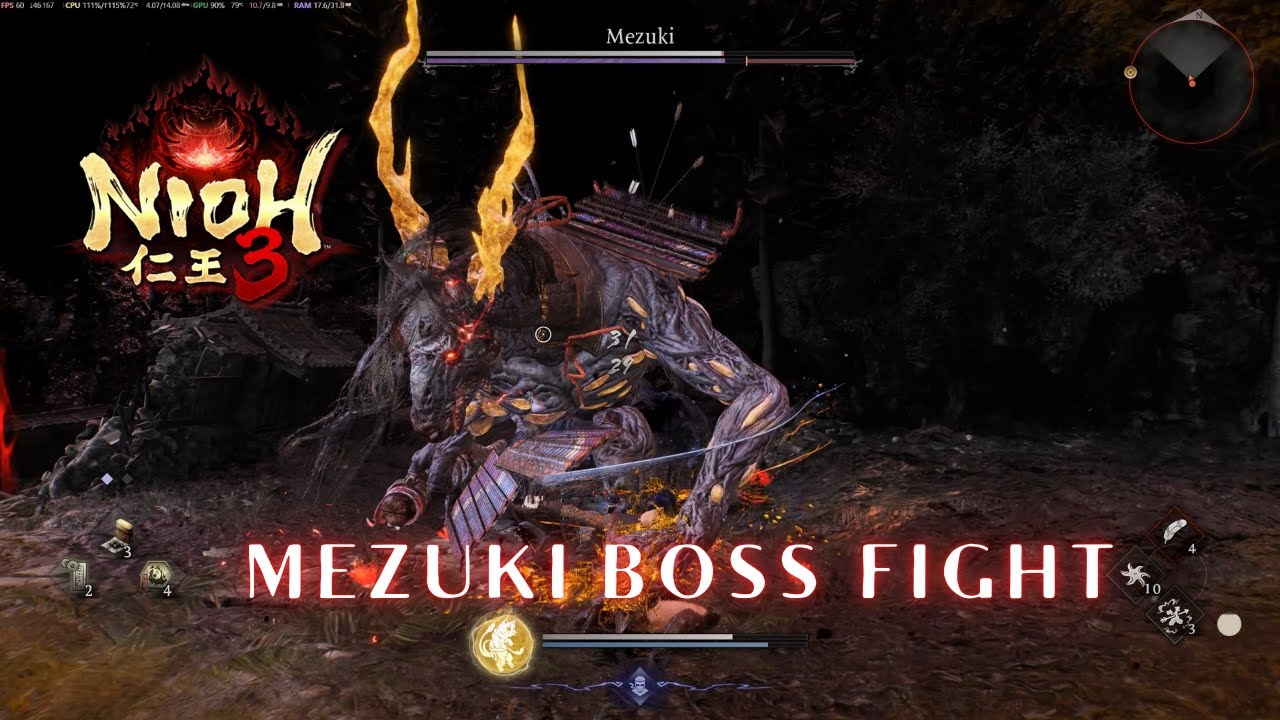 Nioh 3 Demo – Mezuki Boss Fight